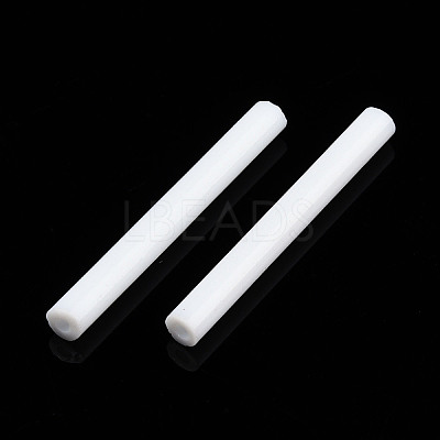 Glass Round Bugle Bea X-SEED-WH0005-01D-1