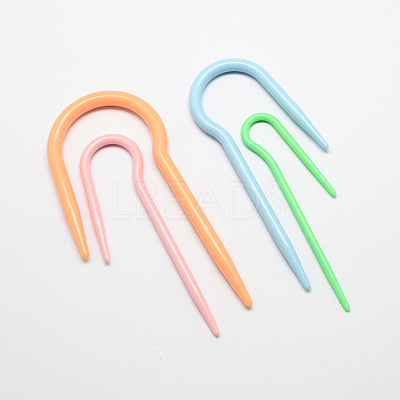 U Shape ABS Plastic Cable Stitch Knitting Needles TOOL-R033-M2-1