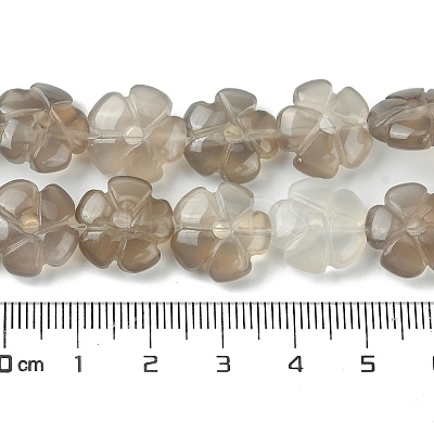 Natural Grey Agate Bead Strands G-H023-B20-01-1