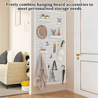 32Pcs 4 Styles Plastic & Steel Pegboard Hooks Sets FIND-NB0007-32-1
