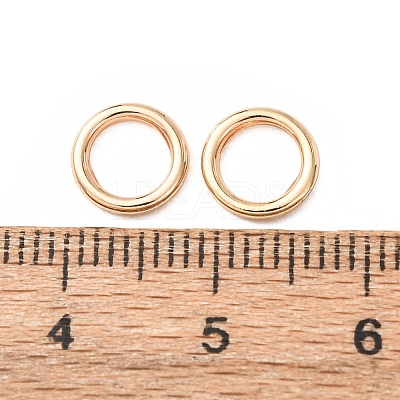 Brass Closed Jump Rings KK-CBA75F9-02-1