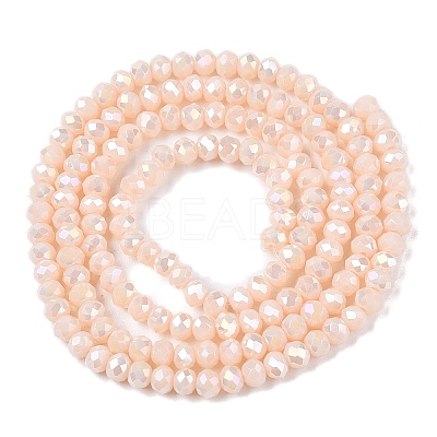 Electroplate Glass Beads Strands EGLA-A044-P2mm-B05-1