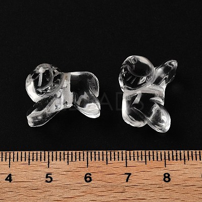 Chinese Zodiac Natural Quartz Crystal Carved Beads G-D300-01E-1