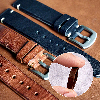 20Pcs Leather Watch Strap Bezel AJEW-FH0005-08B-1