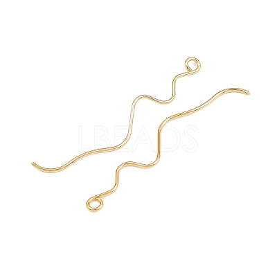Brass Earring Findings KK-A274-17A-G-1