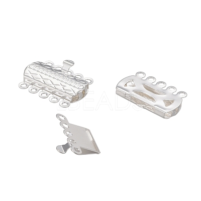 304 Stainless Steel Box Clasps STAS-P249-03S-1