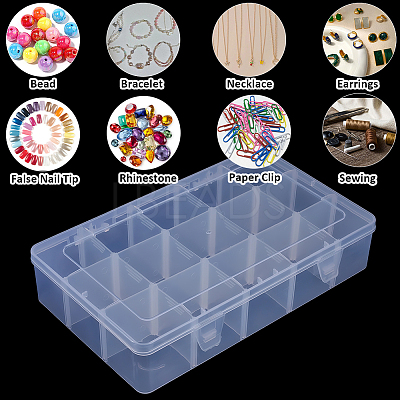 Plastic Bead Storage Containers CON-PA0001-03-1