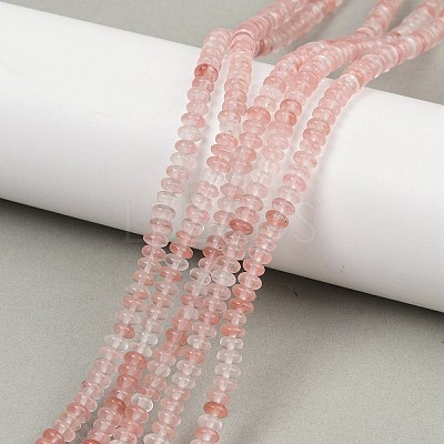 Cherry Quartz Glass Beads Strands G-U026-B01-4mm-1
