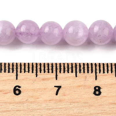 Natural Kunzite Beads Strands G-D856-03-6mm-01-1