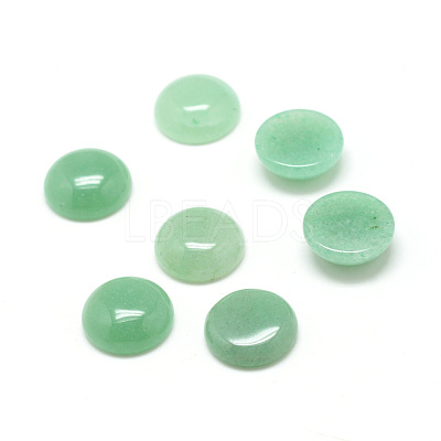 Natural Green Aventurine Gemstone Cabochons X-G-T020-20mm-02-1