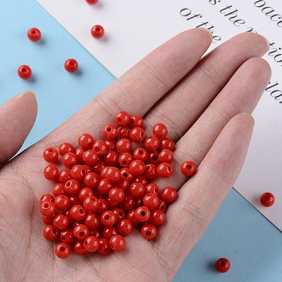 Opaque Acrylic Beads LS-X-MACR-S370-C6mm-A14-1