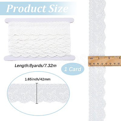 8Yards Flat Hollow Polyester Lace Trim OCOR-GF0006-07B-1
