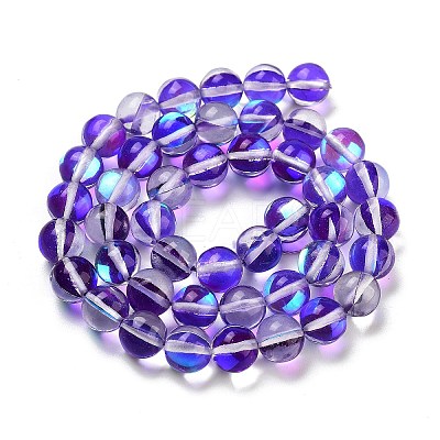 Transparent Glass Beads GLAA-B022-8mm-09-1
