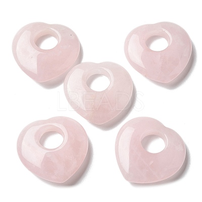 Natural Rose Quartz Hollow Pendants G-C167-06D-1