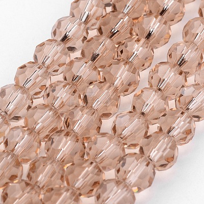 Transparent Glass Bead Strands GLAA-G013-10mm-90-1