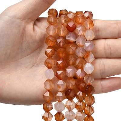 Natural Red Agate Beads Strands G-Z119-A02-03-1