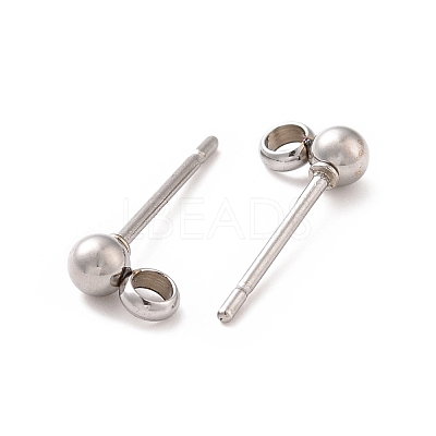 Non-Tarnish 304 Stainless Steel Ear Stud Components STAS-F227-18A-P-1