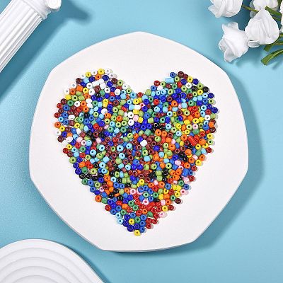 180g 12 Colors Glass Seed Beads SEED-SZ0001-010-1