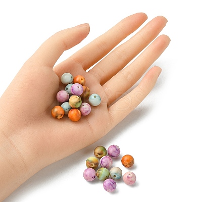 Baking Paint Acrylic Beads MACR-YW0002-69-1
