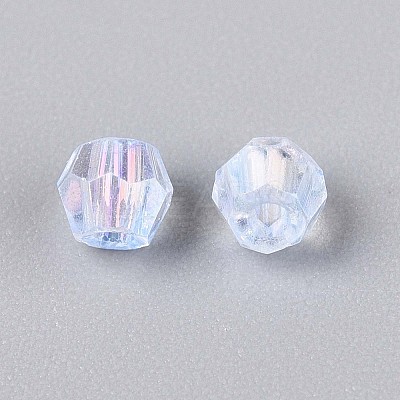 Transparent Spray Painted Glass Beads X1-EGLA-N018-4mm-05-1