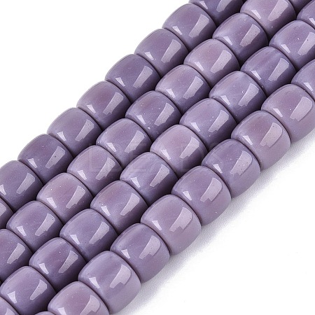 Opaque Glass Beads Strands GLAA-Q106-02A-B04-1
