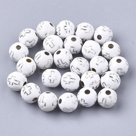 Plating Acrylic Beads X-PACR-Q113-10N-1
