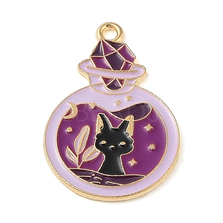 Halloween Alloy Eanaml Pendants PALLOY-S184-01G-E-1