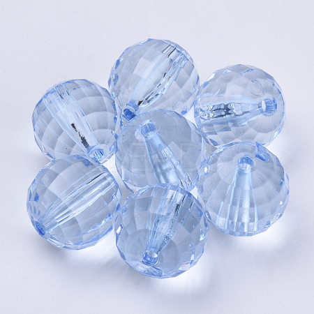 Transparent Acrylic Beads X-TACR-Q254-8mm-V41-1