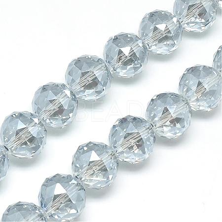 Electroplate Glass Bead Strands EGLA-S137-14mm-07-1
