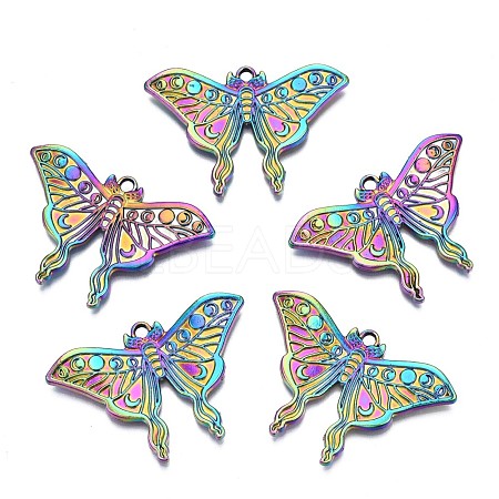 Rainbow Color Alloy Pendants PALLOY-N156-157-NR-1