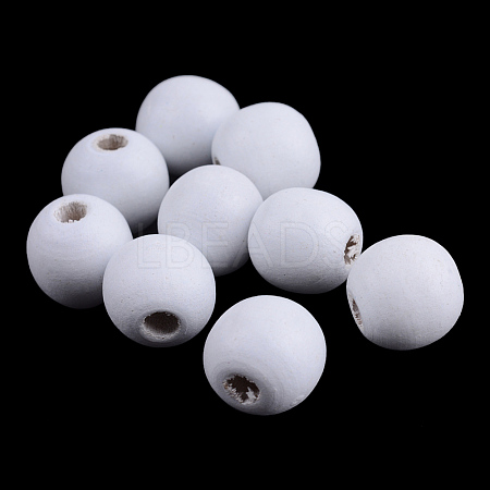Dyed Natural Wood Beads WOOD-S662-6x7mm-13-1