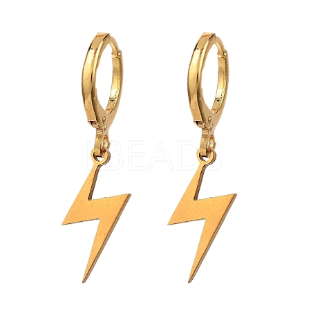 Brass Huggie Hoop Earrings EJEW-JE04228-02-1