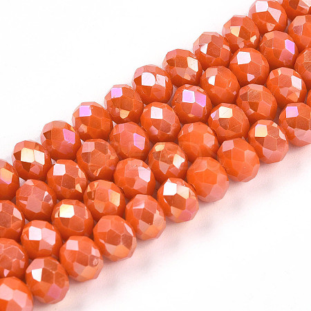 Electroplate Glass Beads Strands LS-EGLA-A034-P8mm-B29-1