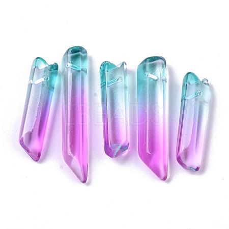 Two Tone Glass Beads GLAA-S167-13E-1