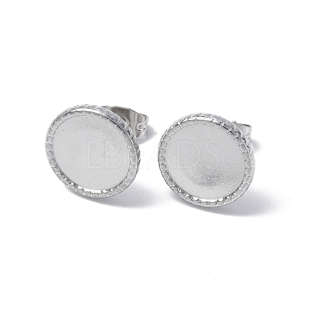 Non-Tarnish 304 Stainless Steel Stud Earring Findings STAS-F286-11P-1