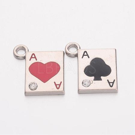 Alloy Enamel Pendants EAP031Y-1