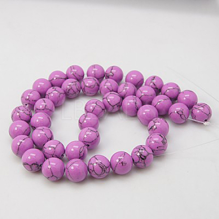 Synthetic Turquoise Beads Strands X-TURQ-H038-4mm-XXS15-1