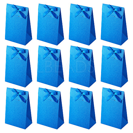 Rectangle Glitter Paper Gift Bags CARB-TAC0002-05C-1