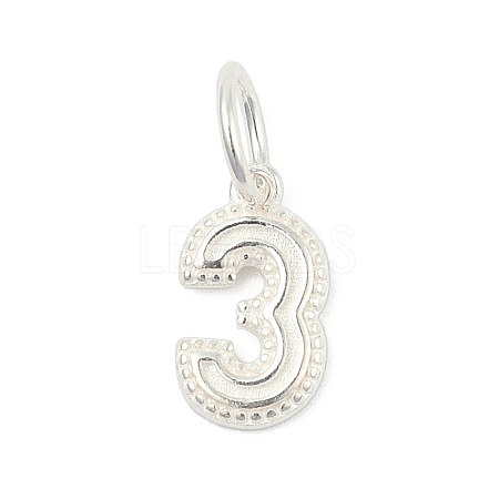 Number Series 925 Sterling Silver Charms LS-STER-Q002-01D-1