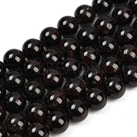 Natural Garnet Bead Strands G-P217-33-11mm-01-1
