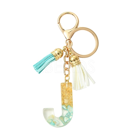 Transparent Epoxy Resin Pendant Keychains KEYC-FS00022-10-1