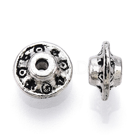 Tibetan Style Alloy Spacer Beads TIBE-T014-30AS-1