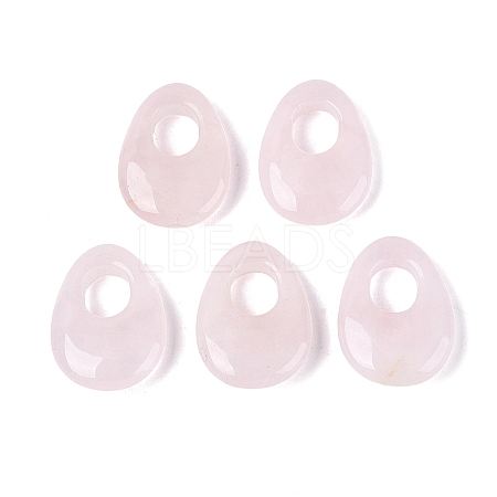 Natural Rose Quartz Pendants G-N361-06A-1