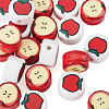 20Pcs 2 Styles Christmas Theme Handmade Porcelain Beads PORC-TA0001-54-3