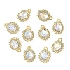 10Pcs Alloy Rhinestone Pendants ALRI-YW0001-25A-1