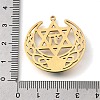 Synthetic Turquoise Star of David and Chai Symbol Pendants STAS-S178-08G-3