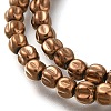 Electroplated Synthetic Non-magnetic Hematite Beads Strands G-C154-A01-01E-3