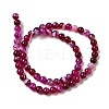 Natural Banded Agate Beads Strands G-I392-A01-6mm-01-3