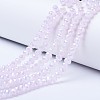 Electroplate Glass Beads Strands EGLA-A034-J10mm-B04-1