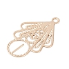 Brass Etched Metal Embellishments Pendants KK-Z058-06KCG-2